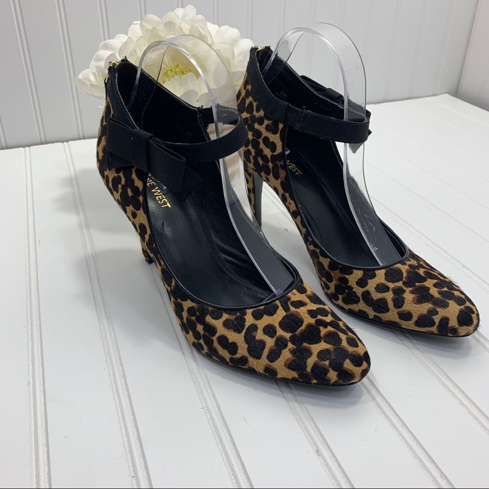 Nine West  Leopard Cheetah Print Heels 9.5